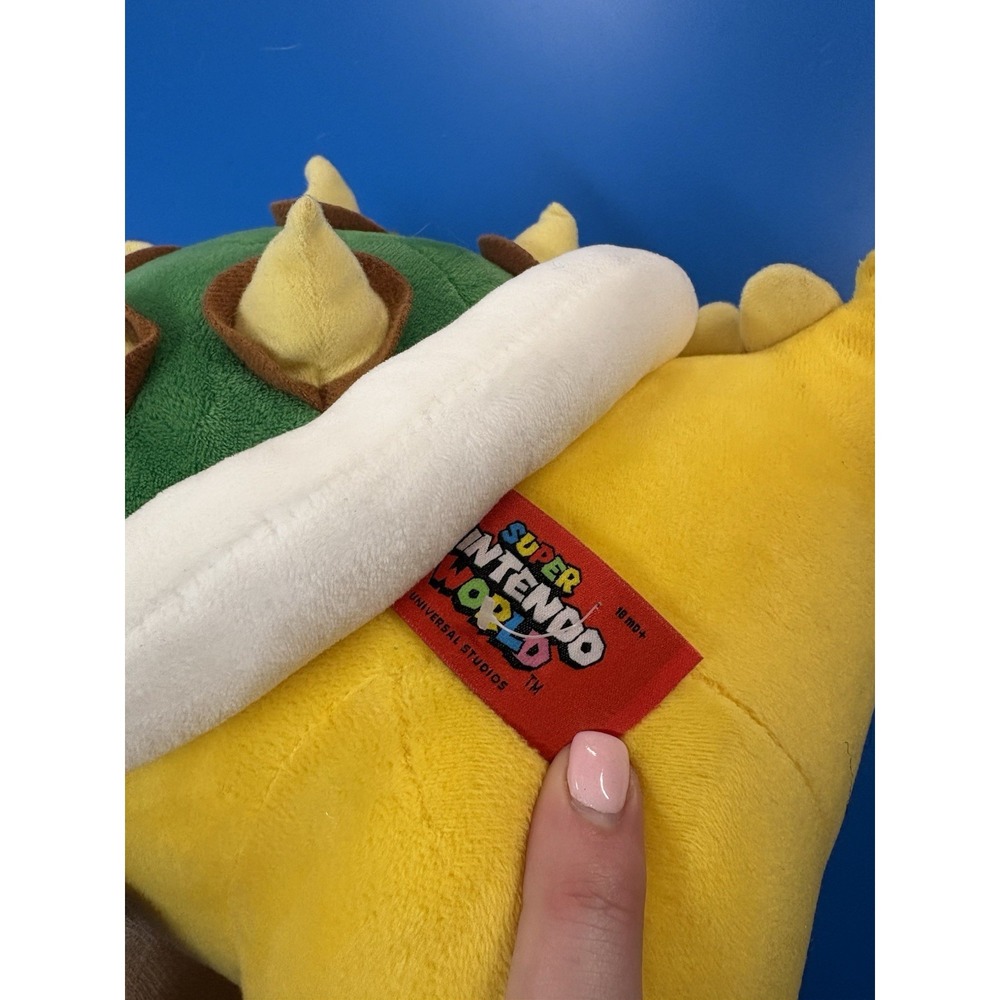 Super Nintendo Mario World Bowser Stuffed Toy Universal Studios Approx 12" - Picture 9 of 10